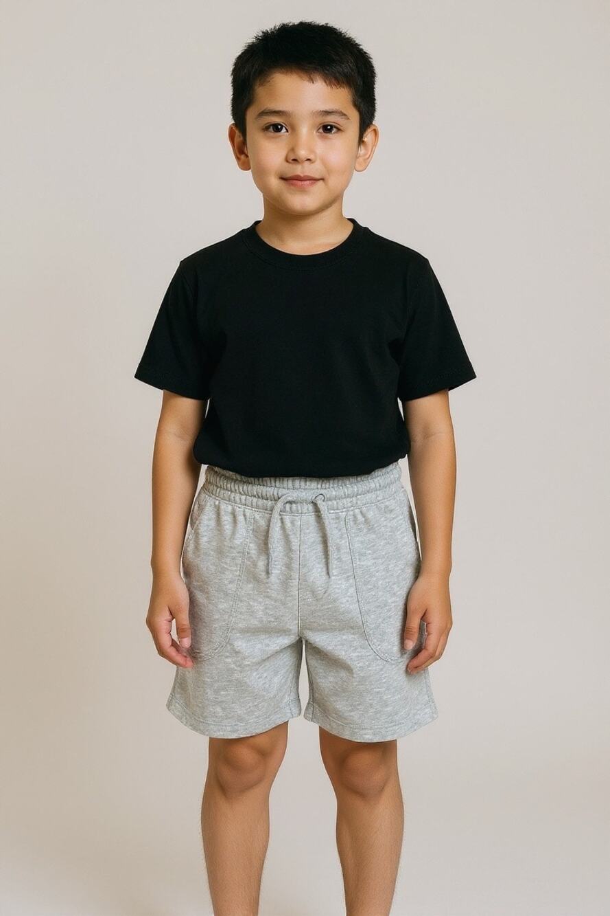 Wonder Nation Youth Gray Fleece Sweat Shorts Size Small 6/7 Drawstring Shorts